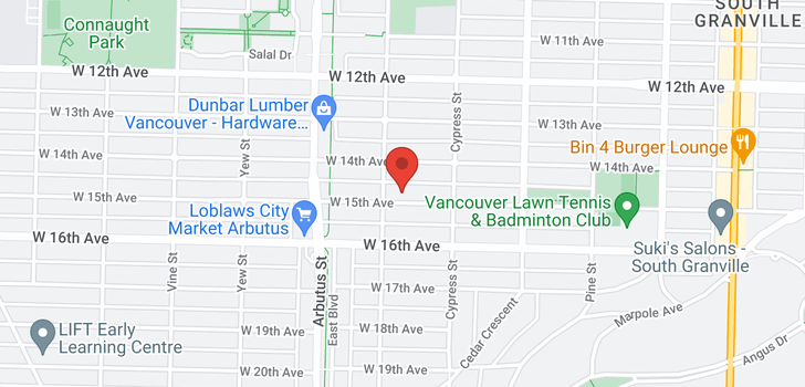 map of 1979 W 15TH AVENUE